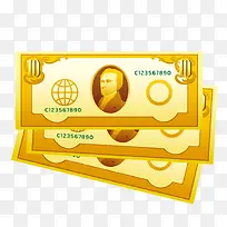 美元纸币手绘简图