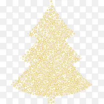 金色星星拼图圣诞树
