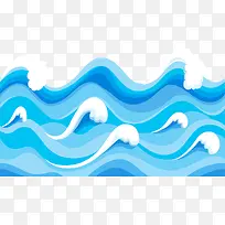 世界海洋日蓝色海浪
