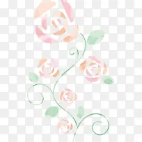 粉色美丽创意玫瑰花