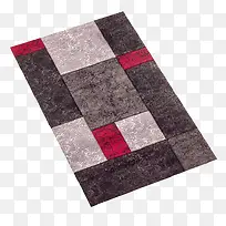 方形多色花纹北欧地毯