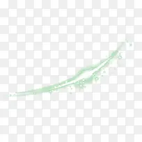 绿色曲线星光效果元素