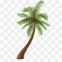 矢量创意海岛椰树素材