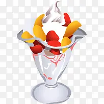 夏日甜品酸奶冰淇淋图