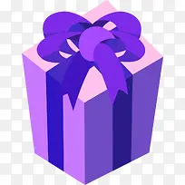 紫色打包礼物盒子