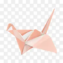 粉色折叠的千纸鹤