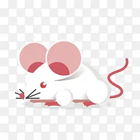 红色大耳朵设计的老鼠