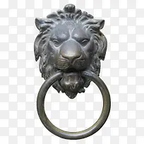 青铜狮子头门环