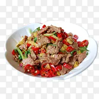美食菜品青椒炒肉