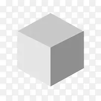 灰色立体方形盒子元素