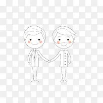 情侣装饰素材图案