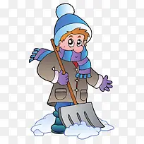 铲雪的人