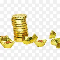 金币和金元宝高清图片