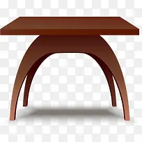 简约棕色桌子