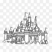 童话梦幻城堡简笔画