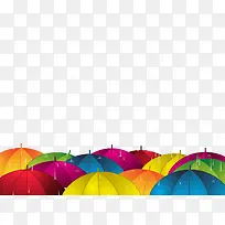 彩色雨伞