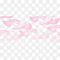 粉色漂浮云朵