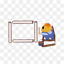 小黄人画画素材