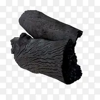 大块黑炭木炭素材