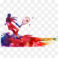 彩绘网球少女