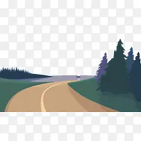 矢量野外越野公路