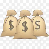 3个钱袋子