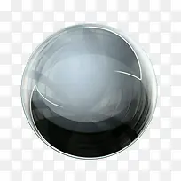 灰色质感水晶球