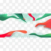 618电商年中大促彩色渐变流体