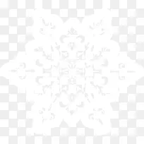 白色冬日漂浮雪花