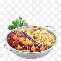 金针菇红汤火锅香菜