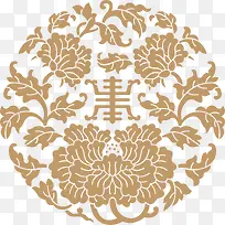 古代传统名族花纹装饰图案