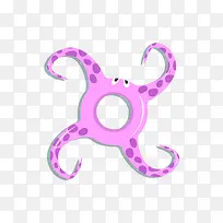 紫色章鱼水上充气玩具