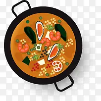 美味食物俯视图图片