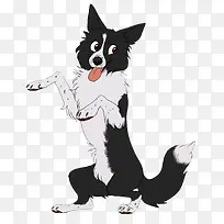 矢量边境牧羊犬