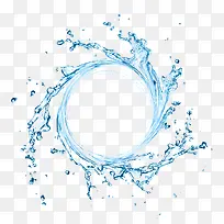 水柱蓝色元素