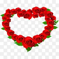 红色红玫瑰爱心婚庆吊牌图片