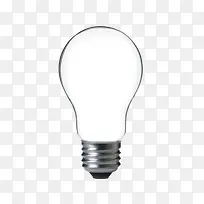 透明白色立体电器灯泡产品实物