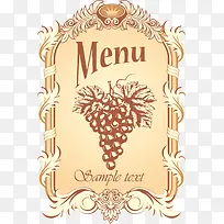 矢量葡萄插画