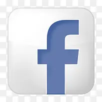 社会facebook盒白色的图标