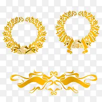 金色海报花纹