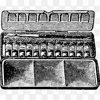 手绘颜料盒