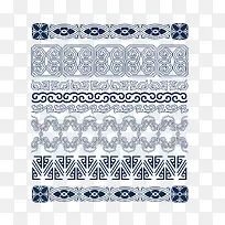 矢量花纹边