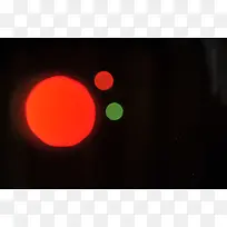 红色圆形灯光背景