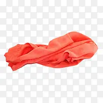 红色凌乱的吸水毛巾清洁用品实物