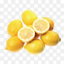一堆新鲜有机柠檬