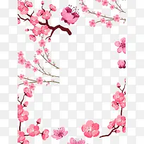 春季粉色樱花节赏花