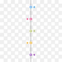矢量彩色圆形引导线PNG图片