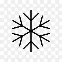 六角雪花符号图标