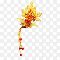 镂空花纹宝石发簪