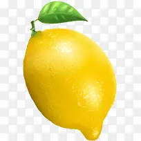 金色柠檬水果素材图